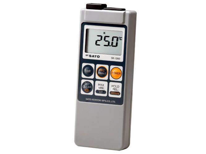 日本进口佐藤sato带记忆功能的防水数字温度计sk-1260