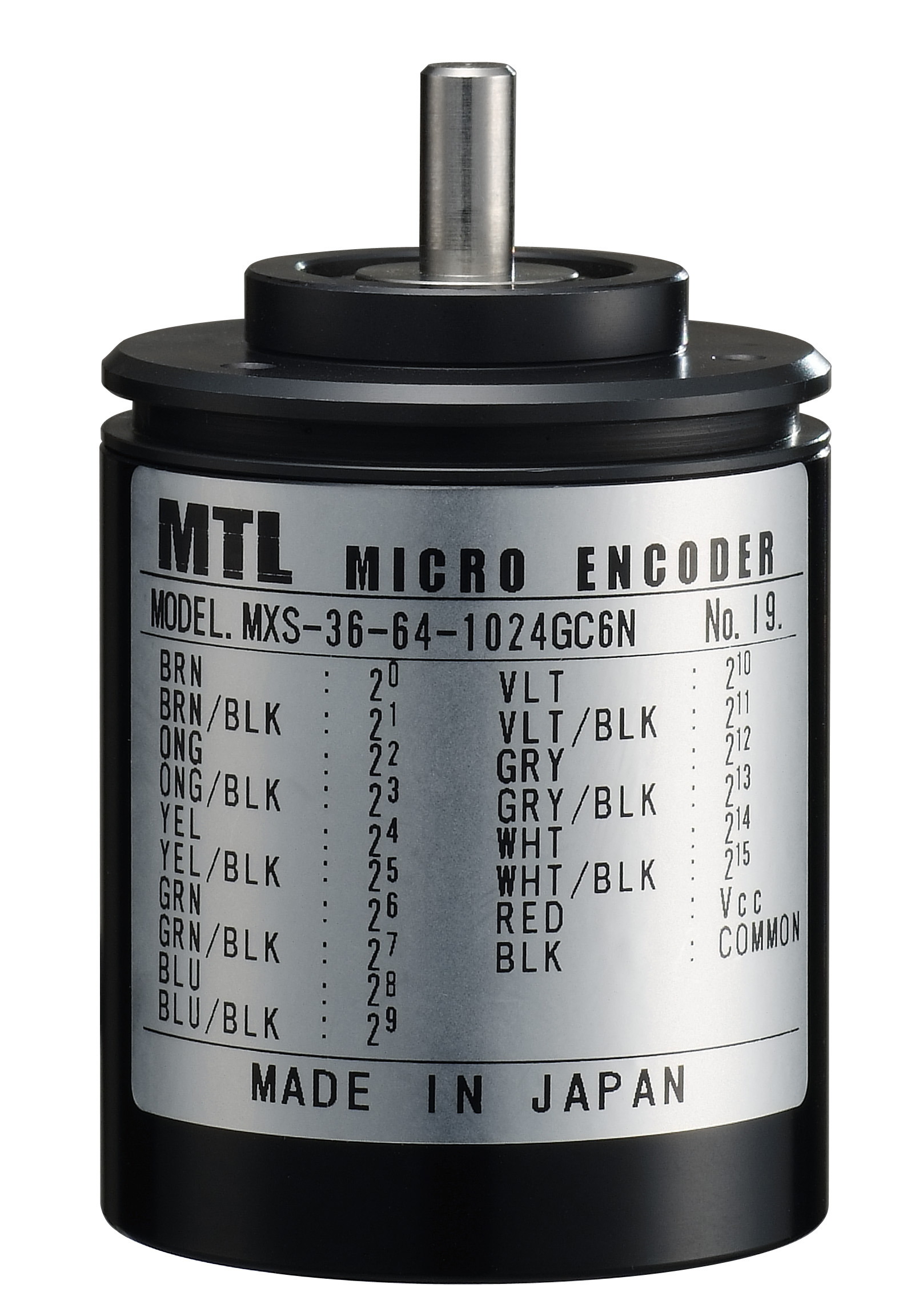 日本进口mtl机械式多旋转绝对值编码器mxs-36
